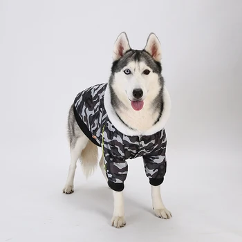 Hoopet Pozimi Warterproof Pet Oblačila Oxford Prikrivanje, Pes, Mačka, Topel pulover s kapuco Plašč Za Velike Pse 3XL-7XL