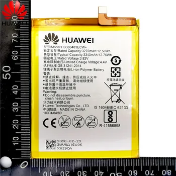 Huawei Originalne Baterije HB386483ECW+ 3340mAh za Huawei Maimang 5 / Čast 6X G9 plus MLA-AL00 MLA-AL10 Zamenjava Baterij