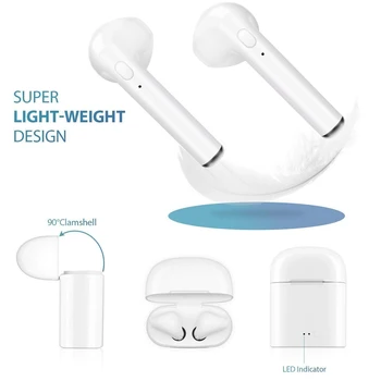 I7s Tws Brezžične Slušalke Bluetooth Slušalke Čepkov za Prostoročno uporabo v uho Športne Slušalke s Polnjenjem Polje Mic Za iPhone Xiaomi