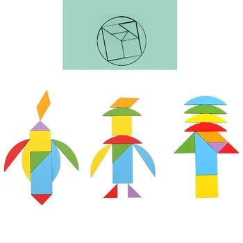 Intelektualni Razvoj Usposabljanja Otroci Geometrijske Puzzle Ujemanje Igro Otrok predšolske Magination Izobraževalne Igrače Za Otroke