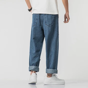 Jeans Za Moške Priložnostne Moda Hlače Ulične Hip Hop Denim Moški MOOWNUC Luknjo Celotno dolžino Fit 2020 Novo Pomlad Poletje Sweatpants
