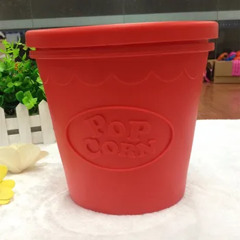 Kakovost DIY Hrane Silikona Zložljive Kokice Vedro Mikrovalovna Pop corn Skledo Maker Kokice Peko Orodje