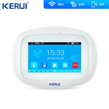 Kerui K52 Velik Zaslon na Dotik, WIFI GSM Alarmni Sistem TFT Zaslon Domači Alarm System Security Motion Detektor Kovin, Odd.