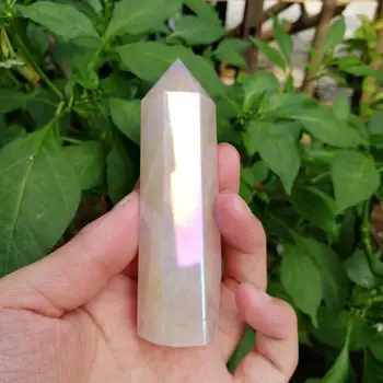 Kota Aura rose Quartz Crystal Palico točk za Zdravljenje kristalni kamen darila