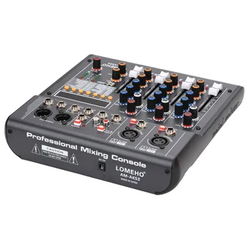 LOMEHO AM-AKS3 4 Channel 2 Mono In 1 Stereo 320 Učinke, Bluetooth, USB Predvajanje Snemanje Cerkvi, Šoli, Družini Stranka DJ Zvočni Mešalnik