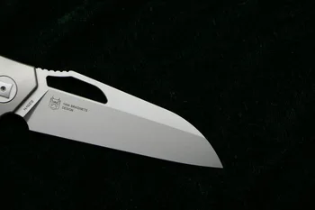 LOVOCOO Apologet Flipper Folding nož MRBS S35VN rezilo Titana ročaj lov na prostem kampiranje preživetje sadje Noži eos orodja