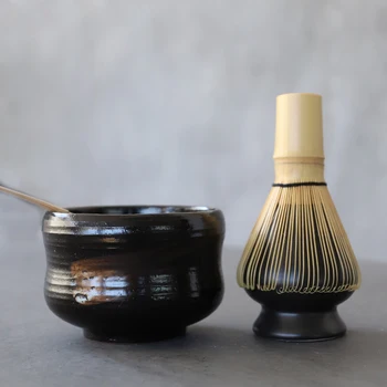 LUWU tradicionalnih matcha določa naravnega bambusa matcha mešalnikih ceremic matcha skledo mešalnikih imetnik japonski čaj določa