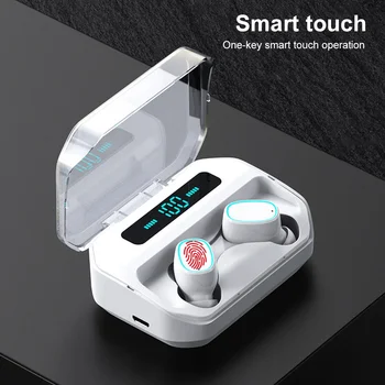 M8 TWS Bluetooth Slušalke Brezžične Slušalke 2200mAh Polnjenje Box Šport Vodoodporni Digitalni prikaz Čepkov Slušalke Z Mikrofonom