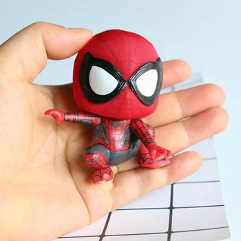 Marvel Avengers Spiderman Q Različico Avtomobila Hladilnik Magnet Namizno Dekoracijo z Magnetom Anime Slika