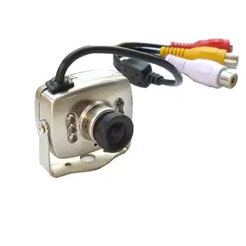 Mini Žično Avdio Varnostni Nadzor CCTV Kamero 420TVL 700TVL Barve Night Vision Ir Video zaprtih 3.6 mm Objektivom NTSC PAL