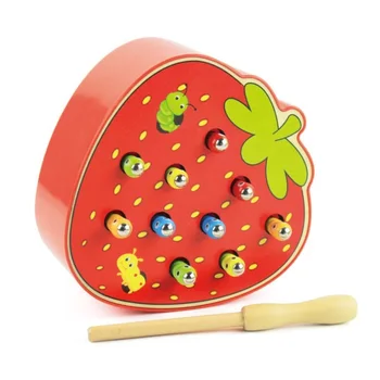 Montessori Srčkan ujeti žuželke spoznavanja tekmo igra puzzle lesene Igrače Za Otroke Rojstni dan/Božič Darilo