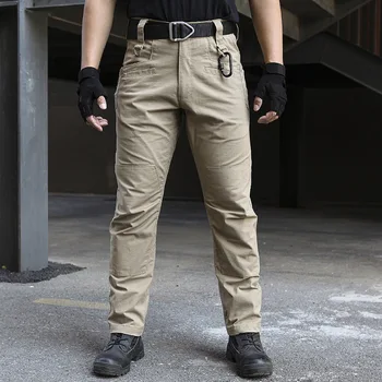 Moške Prikrivanje Vojaške Hlače Multi Žep Nosljivi Taktični Boj Hlače Vojske Nepremočljiva SWAT Posebnega Tovora na Dolge Hlače
