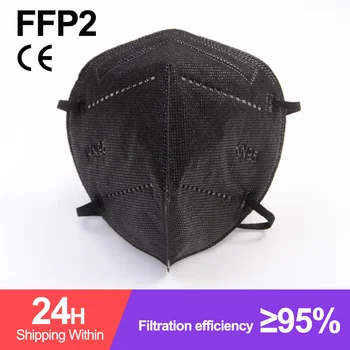 Muticolor Maske FFP2 CE, ki so Odobrene 5 Plast KN95 Filter za Masko Respirator za enkratno uporabo Stroj FPP2 Black Španija Mascarillas ffp2kn95