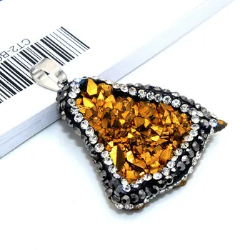 Naravni kristal kristal pisane gruče obesek nakit, izdelava DIY ogrlica, uhani pulover verige nakit dodatki