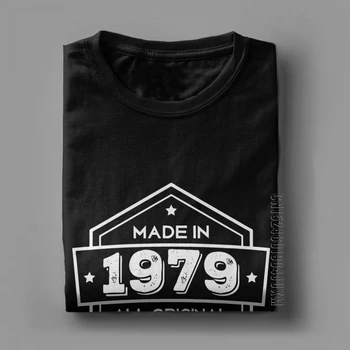 Narejen Leta 1979, T-Majice So Vsi Originalni Deli Darila, Rojstni Dan, Obletnico T-Shirt Moški Kratkimi Tees Bombaž Vrhovi Nov Prihod