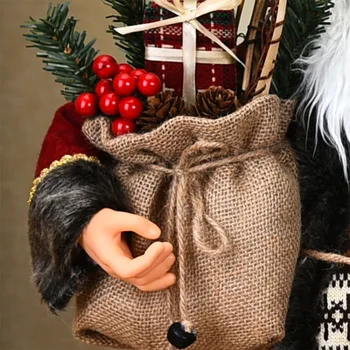 Nov Božični Okraski, Dve Velikosti Santa Claus Lutka Božično Darilo Ornament Zaslon prop Santa Claus Festival praznovanje A8B119
