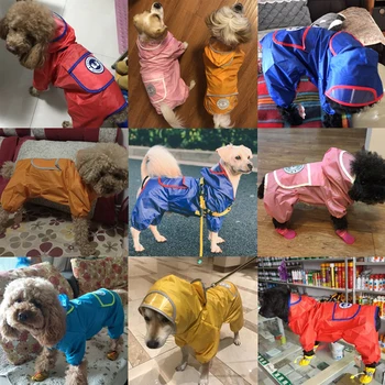 Nov dežni Plašč za Psa Nepremočljiva Pet Obleke za Majhne Pse Chihuahua Yorkshire Plašč Kuža, Dež Plašč, Jakna Pes Hoodie hišni Ljubljenčki Oblačila