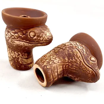 Novo Hookah Oglje Tobak Skledo Črna keramika vodne pipe Serpentine Shisha Hookah Chicha Dodatki