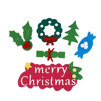 Novo Leto, Darila Otroci DIY Čutiti Božično Drevo Decor Božična Darila Za Novo Leto Vrata Zid Viseči Okraski