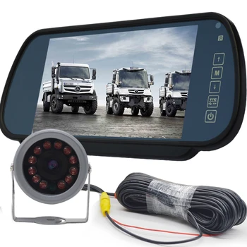 NuoYuncloud avto monitor 9 v - 24 v van obračanje slike visoke ločljivosti ir nočno vizijo avtobus astern avto monitor