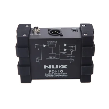 NUX PDI-1G Kitara Neposredno Vbrizgavanje Phantom Power Box Zvočni Mešalnik Par Iz Kompakten Design Kovinsko Ohišje