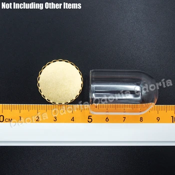 Odoria 1:12 Miniaturni 2PCS Steklo Zaslona Bell Kozarec z Bazo Lutke Okrasni Dodatki