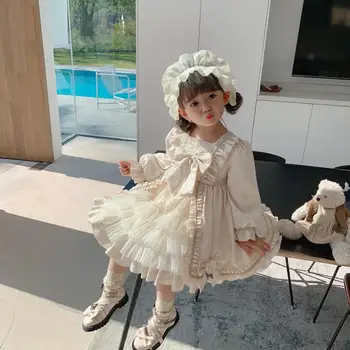 Otroci španske Kraljeve Obleke za Baby Dekleta Španija Lolita Žogo Obleke Otrok Boutique Oblačila za malčke Rojstni dan, Krst Vestidos