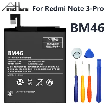 PINZHENG Mobilni Telefon BM46 Baterija Za Xiaomi Redmi Opomba 3 Bateria 4000 mah Visoke Zmogljivosti Zamenjava Baterij Z Brezplačnih Orodij