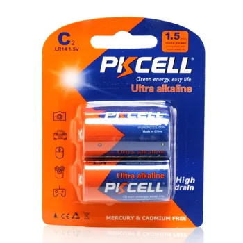 PKCELL 5Pack Alkalne Baterije 10Pieces LR14 C Velikost 1,5 V U11 MN1400 za Enkratno uporabo Baterije za enkratno Uporabo Baterija