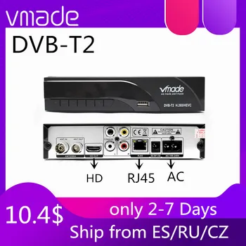Popolnoma 1080P HD prizemni digitalni dekoder dvb-T2 podporo YouTube wifi, Scart/AV z RJ45 TV sprejemnik H. 265 HEVC set-top box