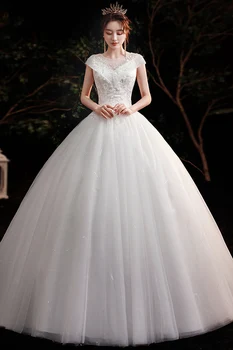 Poročna Obleka Nove Poročne Čipke Sanjsko Poroko Obleke Žogo Halje Bridage Plus Velikost Obleke Vestidos De Novia