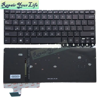 RU ruska NAS laptop tipkovnici za ASUS UX330CA UX330 angleško tipkovnico, osvetljene novo 0KNB0-2601US00 ASM16A93USJ4421