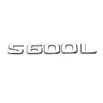 S320L S400L S450L S500L S600L Zadaj Prtljažnik Pismo Emblem Značko Nalepke Avto Tuning Za Mercedes Benz AMG S Razred Logotip Dodatki