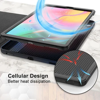 Samsung Tab 10.1 2019 Primeru Svinčnik Nosilec Za Samsung Galaxy Tab 10.1 Primeru SM-T510 T515 Tablette Pokrov Magneta Atrakcija