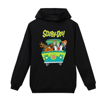 Scooby Doo Scooby Hoodies za Mladoletne Fante, Otroci, Oblačila, Otroci Sweatshirts Dolg Rokav Otroška Oblačila Tiskanje Dekle Vrhovi Ropa Bebe