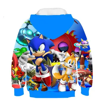 Sonic Hedgehog 3D Otroci Hoodies za Dekleta Sonic otroška Majica za Fante, Dekleta Znoj Shirt Otroka Fant Hoodies Oblačila
