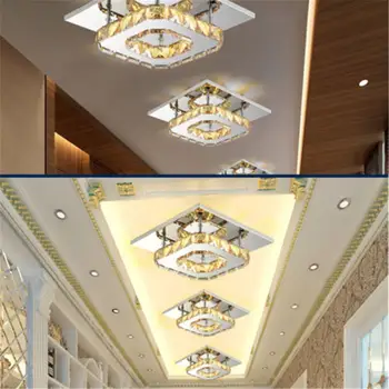 Stropne Luči Oltarja Crystal LED Square 12W/36W Moderna Preprostost Podometno Montažo Dekoracijo Svetlobe FixtureHallway Dnevna Soba Foyer