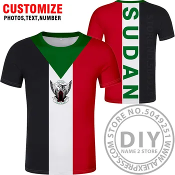 SUDAN t shirt diy brezplačno meri ime število sdn T-Shirt narod zastavo islama sd sudanske arabski arabske države (tiskanje fotografij oblačila