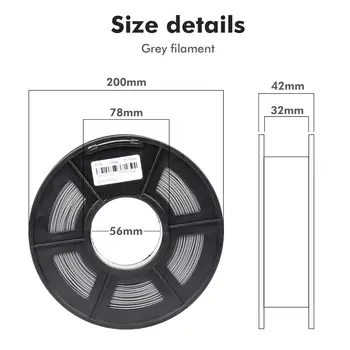 SUNLU PLA PLUS Nitke 1 kg 1.75 mm 3D Tiskalnik Filaemnt pla + 3 zvitkih Material Za 3D Pero PLA Žarilno Iztiskanje Potrošni