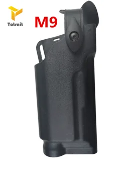 Taktično Airsoft Pasom Pištolo Tulec Za Glock 17 19 M9 1911 P226 USP Vojaški Pas Lov Boj proti Pištolo Pištolo Primeru S Svetilko