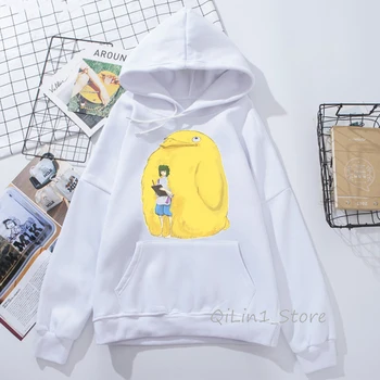 Totoro hoodies ženske Studio Ghibli Harajuku Kawaii Hoodie moških Ullzang Srčkan Smešno Anime Sweatshirts 90. letih Grafični Hoody unisex