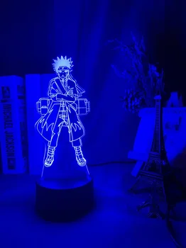 Touch Senzor Led Noč Lahka 3d Lučka Anime Naruto Slika Nočna za Otroke Otrok Spalnica Dekorativna svetila barva spreminja,