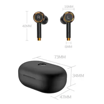 TWS L2 Bluetooth 5.0 brezžične Slušalke za Zmanjšanje Hrupa, Glasbo, Slušalke Nepremočljiva Šport Čepkov Deluje na Xiaomi Huawei Iphone