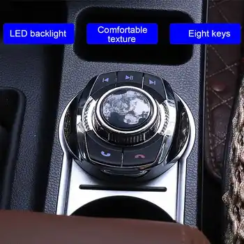 Univerzalni Avto Brezžični Volan Nadzor Gumb Z LED-Lučka 8-Ključne Funkcije Za Avto Radio Android Navigacijske Igralec