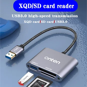 USB 3.0 Bralnik Kartic 3 v 1 večnamensko tri-v-enem XQD/SD card reader professional Micro SD kartico Smart Pomnilnik plug and play