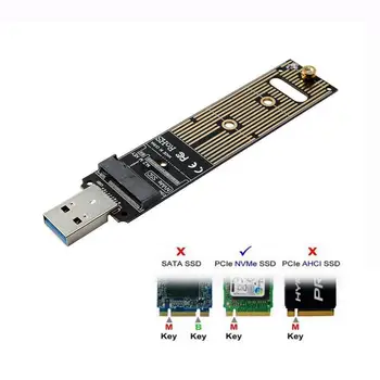 USB 3.0, da NVM M-Tipko M. 2 NGFF Zunanje SSD PCBA Izvajanje Disk Polje z Nastavkom K5M2