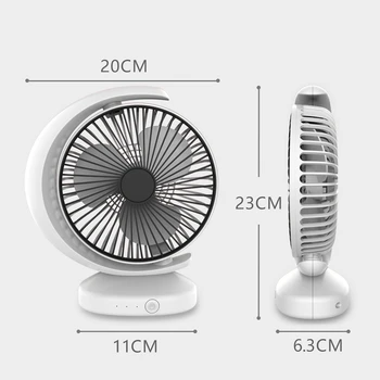 USB Polnilne Kroženje Zraka Ventilator Office Home Mini Namizje) Desk Ventilator Namizni Radiator Fan