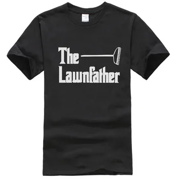 V Lawnfather T-Shirt smešno rekel oče travnik sarkastičen novost humor Smešno Tshirts za Moške Kul Smešno Majica s kratkimi rokavi Moški Moški