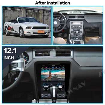 Vertikalni zaslon Tesla slog Android 9.0 Avto Multimedijski Predvajalnik Za Ford Mustang 2010-avto GPS radio audio stereo BT vodja enote