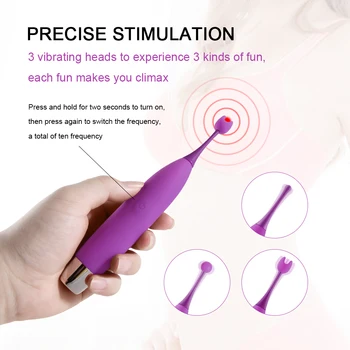 Visoko Frekvenco G Spot Klitoris Stimulator za Ženske, Bradavice, Masaža Vibrator Orgazem Pero Vibracijske Palice Ženskega Spola Igrače
